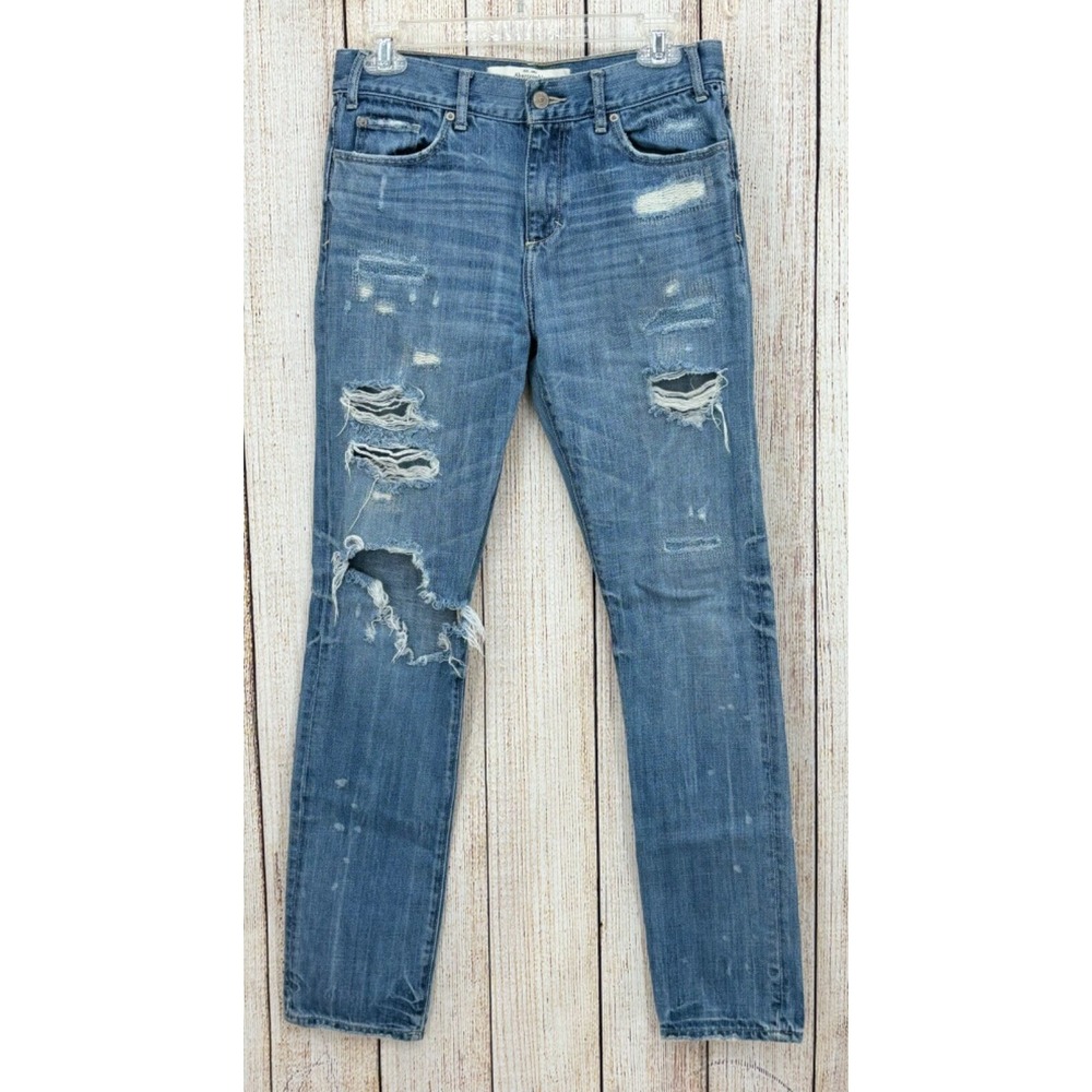 Abercrombie & Fitch Jeans Women's Size 0 Distressed 100% Cotton Skinny Mid Rise